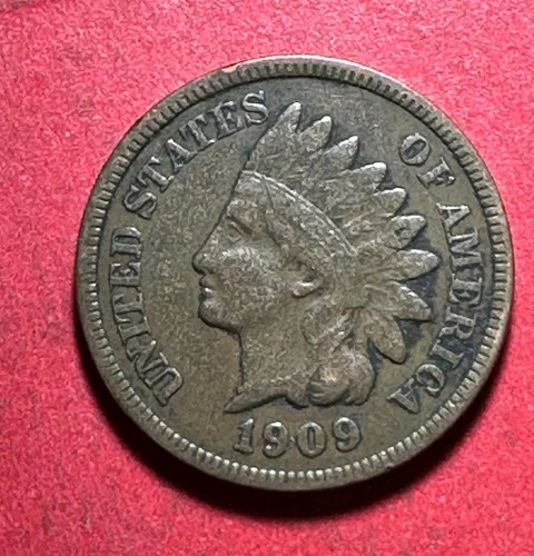 1909 US Indian Head Cent! VF Details! Last Year Issue! Lower Mintage Old US Coin
