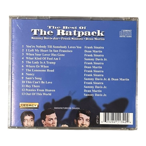 The Best of The Rat Pack CD Frank Sinatra Dean Martin Sammy Davis Jr Live - Imagen 3 de 3