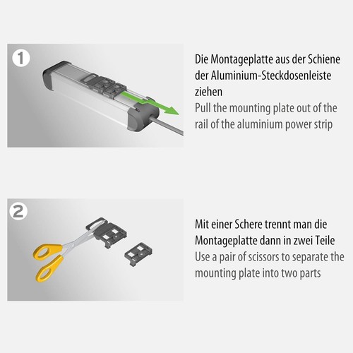 Brennenstuhl 1391030610 multiprise 3 m 6 sortie(s) CA Intérieure Noir, Argent - 第 9/10 張圖片
