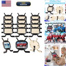 Qunclay 12 Pcs Hockey Picture Frame Wooden Photo Hockey Frame Sport Picture