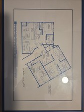 Framed Jerry Seinfeld And Kramer Fantasy Floorplan Signed By Brandi Roberts