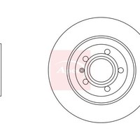 Mercedes CLA C118 2019 Bremsscheibe Hinten (Einzeln) Apec DSK3437