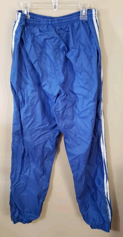 Vintagr ASICS Track Pants Men's Medium  Blue Mesh Lined Sweats Windbreaker  - Image 2 of 4
