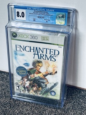 Enchanted Arms (Xbox 360, 2006) Big Box Grail. Slip Cover Bead New CGC 8.0  