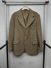 Harris Tweed 90s Vintage Mens Blazer Jacket Wool Three Buttons Size S