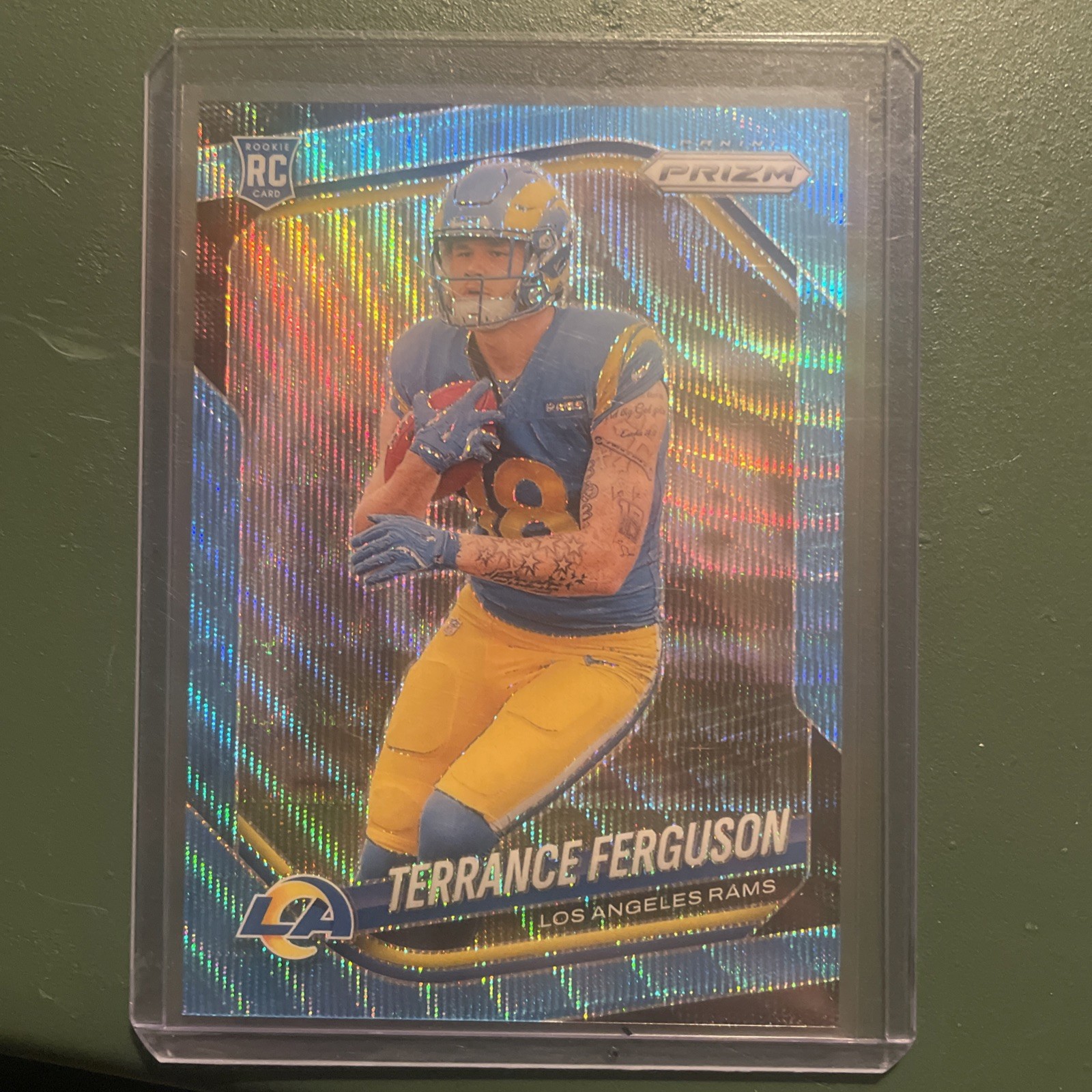 2025 Panini Prizm Terrance Ferguson #379 RC Blue Wave /230 rams