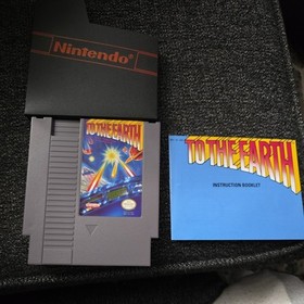 To the Earth NES Nintendo CIB W/Authentic Box, Manual and Cartridge
