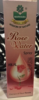 1 Count Marhaba Halal Rose Water Spray   120ml New In Box !!