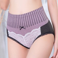 5 Pack Lot Womens Panties Briefs Lace Trim Underwear Ladies Lingeries Underpants