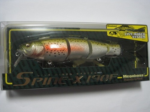 Leurre Megabass Spine-X 190F Flottant - Rainbow GLX (Réf 3380) Pour Pêche En Eau Douce