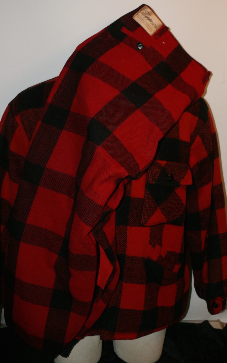 VINTAGE HUNTING OUTFIT JACKET PANTS RED PLAID CHIPPEWA VINTAGE HUNTING OUTFIT JACKET PANTS RED PLAID CHIPPEWA