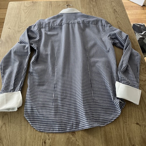 Mens Original Farrell Navy Check Shirt Size Medium - Picture 12 of 13