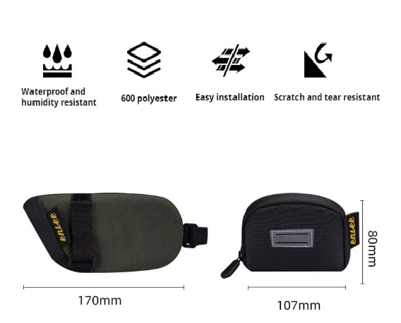 Sillín de Bicicleta Bolsa Impermeable Reflectante Bicicleta de Carretera Montaña Grava Bolsa Trasera Trasera Foto 2 de 4