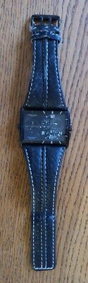 POLICE Men's Twingear Chronograph Watch 11397J Dual Time Black