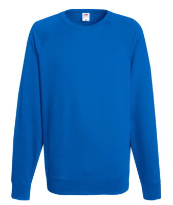 Fruit of the Loom Sweatshirt Lightweight Raglan Arbeits Pullover Pulli Sweater