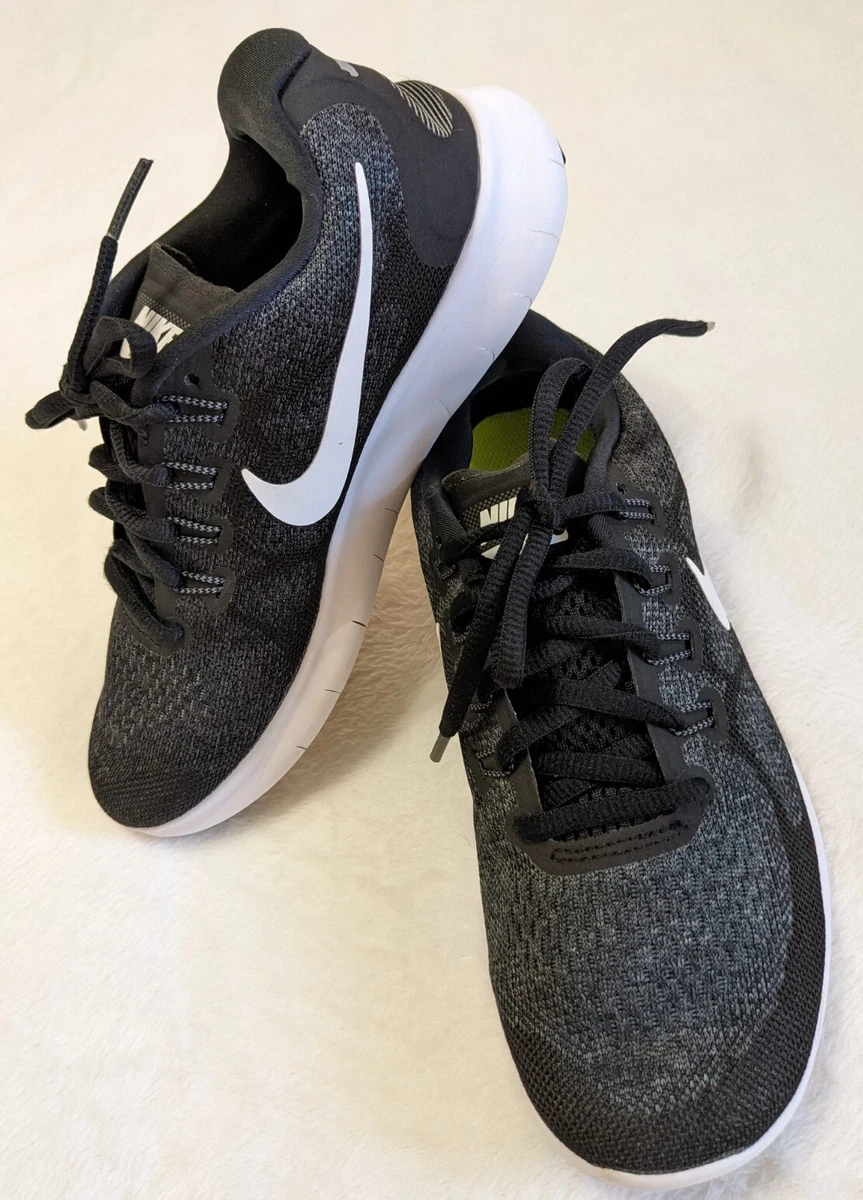 Nike free rn 2017 top women's black and white