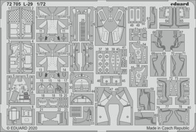 MW22 EDUARD 72705 L-29 1/72 PE SET for EDUARD