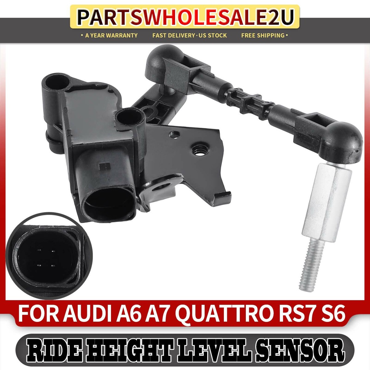 Front Left Ride Height Level Sensor for Audi A6 A7 Quattro