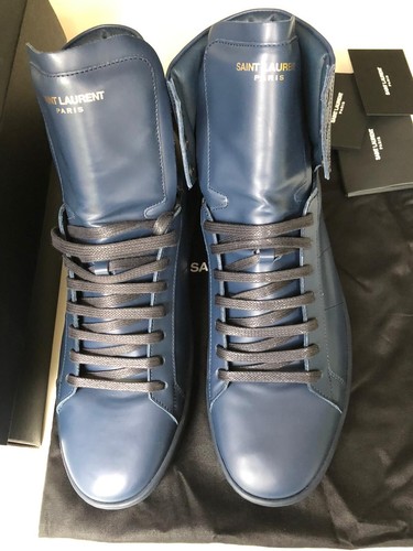 Yves SAINT LAURENT YSL Hi Top Da Uomo Scarpe da ginnastica, Scarpe da  ginnastica in Blu Taglia 42 | eBay