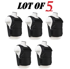 Lot of 5 NEW NcSTAR Discreet Plate Carrier 2X-4XL Adjustable- Black