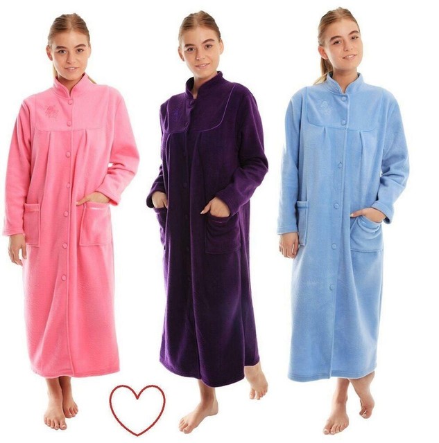 plus size fleece dressing gown