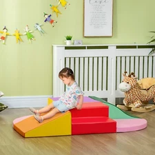 6-Pieces Foam Climbing Blocks for Toddlers 1-3 Years, Soft Play Set for Climb