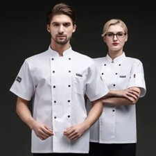 Chefs Unisex Professional Canteen Kitchen Uniform Long-Sleeved Breathable Mesh