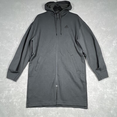 Adidas Sportswear Sweatshirt Women's Small Charcoal Gray Full