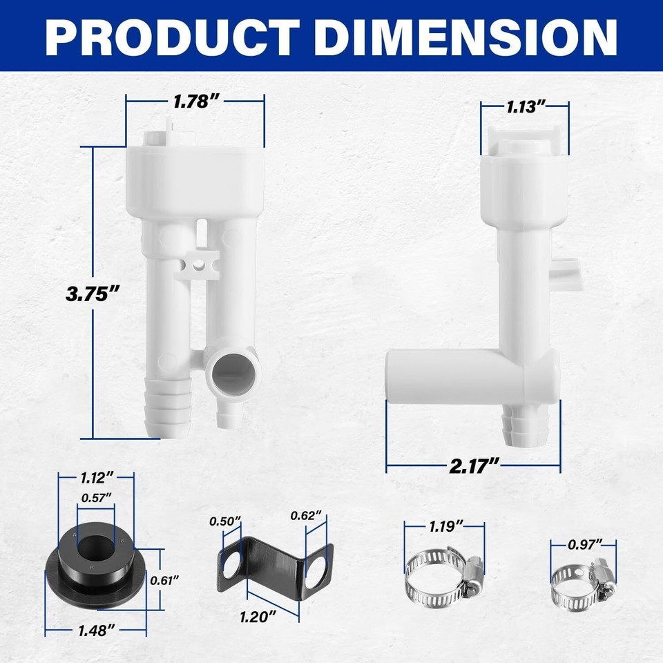 For VacuFlush, Traveler Dometic/Sealand RV Toilets 385230335 Vacuum