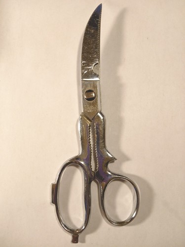 Vintage Griffon Take A Part Kitchen Shears Scissors Chrome Made In Italy - Picture 3 of 8