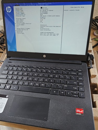 HP 14-FQ1003CL 14'' (256GB SSD AMD Ryzen 3 5300U 8GB RAM) Touch Laptop - Black