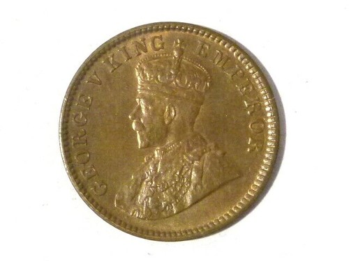1935 India One Quarter Anna Coin 1/4 GEORGE V High Grade #P37 - Picture 4 of 6