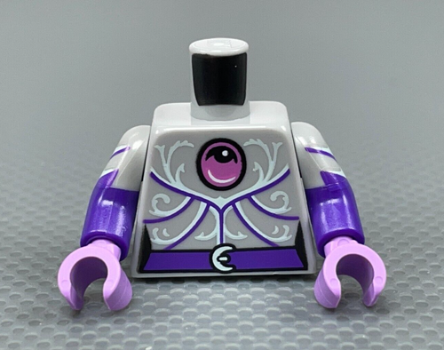LEGO Minifigure Femminile Torso Gioiello Filigrana Grigio Blu Chiaro Viola Scuro Cintura - Foto 1 di 7