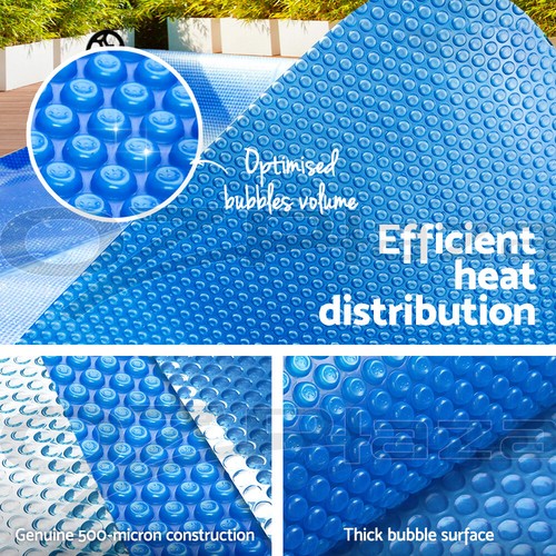 Aquabuddy Pool Cover 500 Micron Heat Swimming Pool Solar Blanket Blue 8x4.2m - Picture 8 of 11