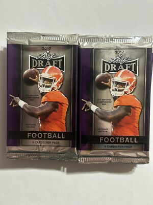 2017 Leaf Draft Football 5 Card Pack - 20 packs - Possible Mahomes RC  