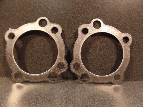HARLEY DAVIDSON B2G TWIN FRONT / REAR CYLINDER HEAD GASKETS 16721-84D 16721-84C - Picture 6 of 9