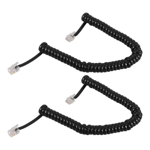 2 Pcs Câble Téléphone Câbles pour Lignes Fixes Cordons Enroulés
