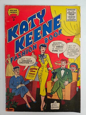 Katy Keene Fashion Book #2 Archie Comics 1956 VG