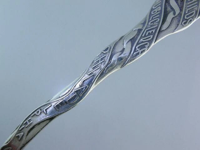 RARE Sterling DURGIN Souvenir Spoon from GEORGE W CHILDS to Mrs W.C Mac Bride Foto 4 de 4