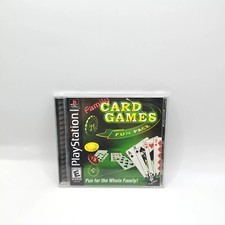 Family Card Games Fun Pack (Sony PlayStation 1, 2003) PS1 CIB Complete w/Manual