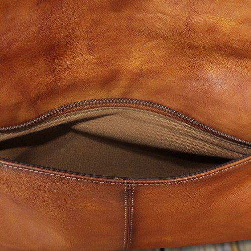 Genuine Leather Messenger Bag and Clutch Purse for Men and Women Leather Should - Picture 9 of 12