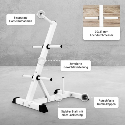 GORILLA SPORTS® Hantelscheibenständer Scheibenständer Gewichtständer Ablage - Bild 29 von 36