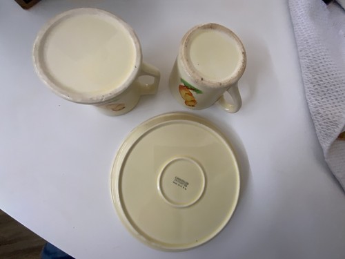 Cannonsburg 3 teiliges Kinder Set 40er Jahre Teller Tasse & Krug - Bild 4 von 8