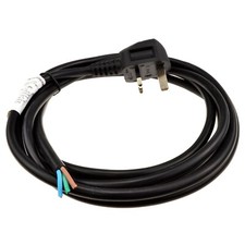 MAINS FLEX POWER CABLE 3 METRES HO5VV-F WIRE 3 CORE 13A MOULDED 3 PIN UK PLUG
