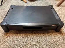 Kantek Height-Adjustable Computer Monitor Stand Organizer, Cable Management