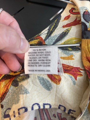 Jams World Women’s Dress Vintage French Fruit Print Size XS Made In Hawaii USA - Picture 8 of 8