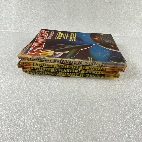 4 Thrilling Wonder Stories SF Pulps Ray Bradbury Jack Vance Virgil Finlay - Picture 4 of 7