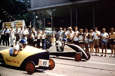 1955 Kids Soap Box Derby Cars Kodak Red Border Slide AR-E