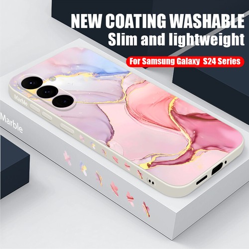 Coque Téléphone pour Samsung Galaxy A17 A16 A54 A55 A56 A05s A15 Silicone Marbre Cover - Photo 24 sur 31