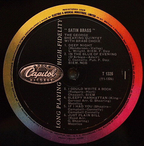 The George Shearing Quintett - Satin Brass (LP, Album, Mono) - Bild 3 von 4